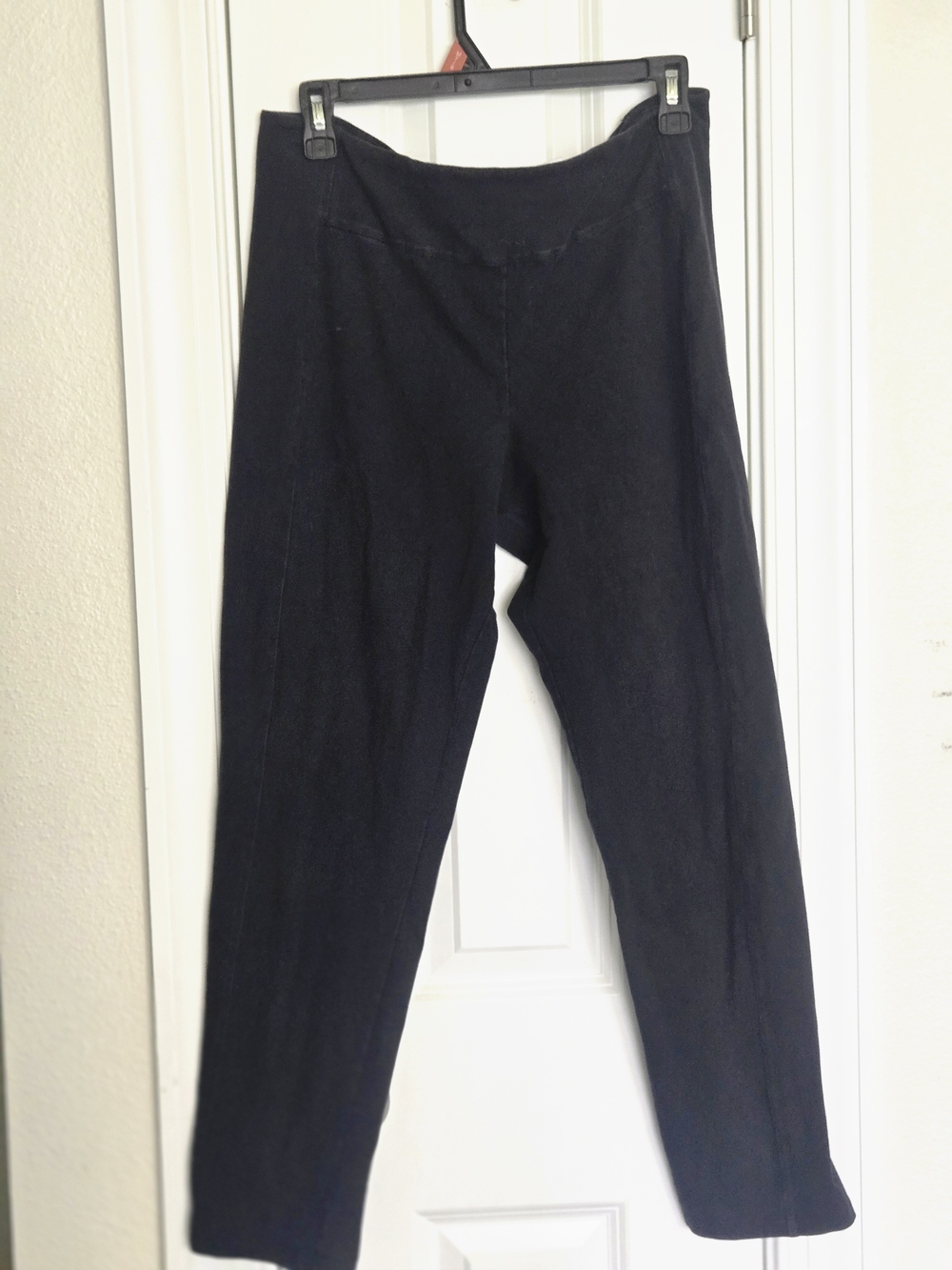 Women with Control Black Straight-Leg Pull-On Pants